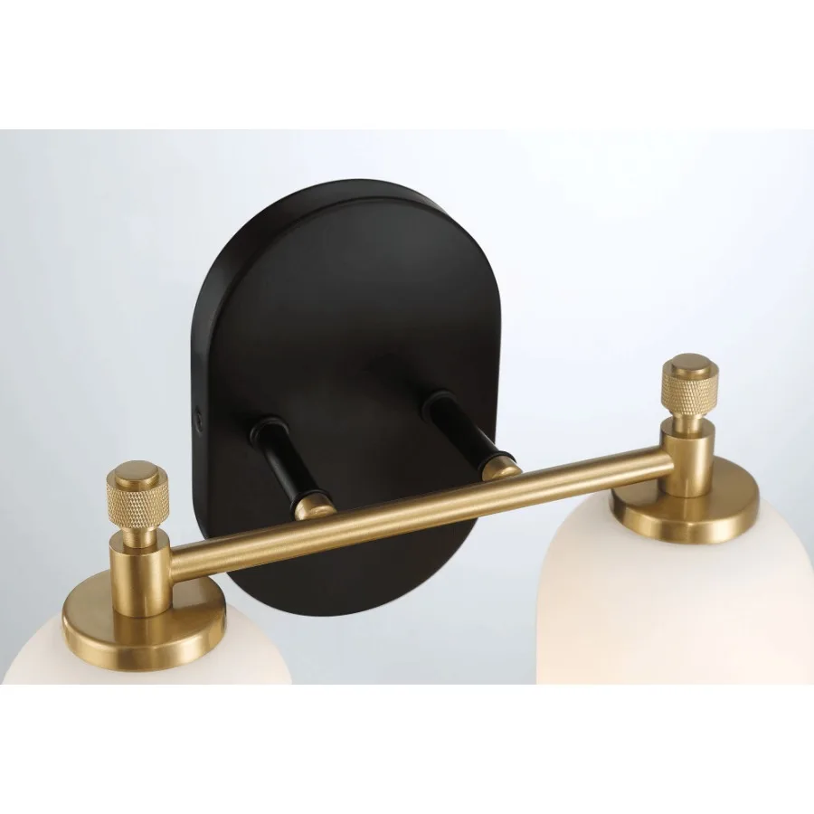 دوامة اثنين من أضواء الغرور على النمط التقليدي لمرآة الحمام فوق الجانب الشمعدان 12.25 واط × 10.125 ارتفاع × 5.5E مع الأبيض متجمد G #5