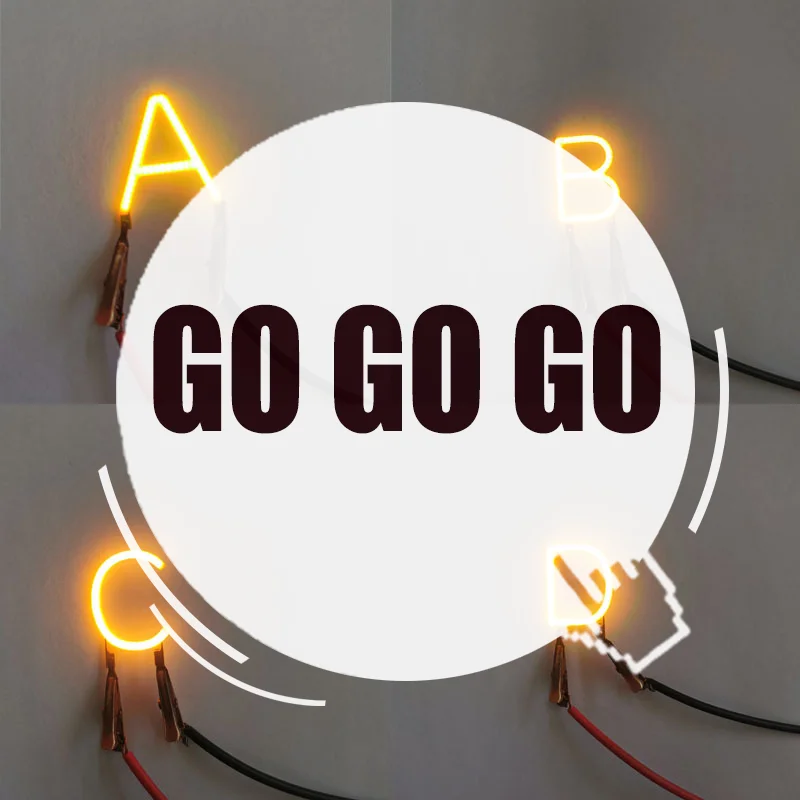 English Letter Filament COB LED Filament DC3V Candle Edison Yellow Diodes Party Decoration Light Accessories DIY