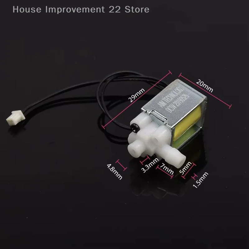 1 قطعة DIY عادة مغلقة التحكم الجزئي سقي صمام الكهرومغناطيسي DC5V صغير 2-موقف صمام المياه الملف اللولبي صمام