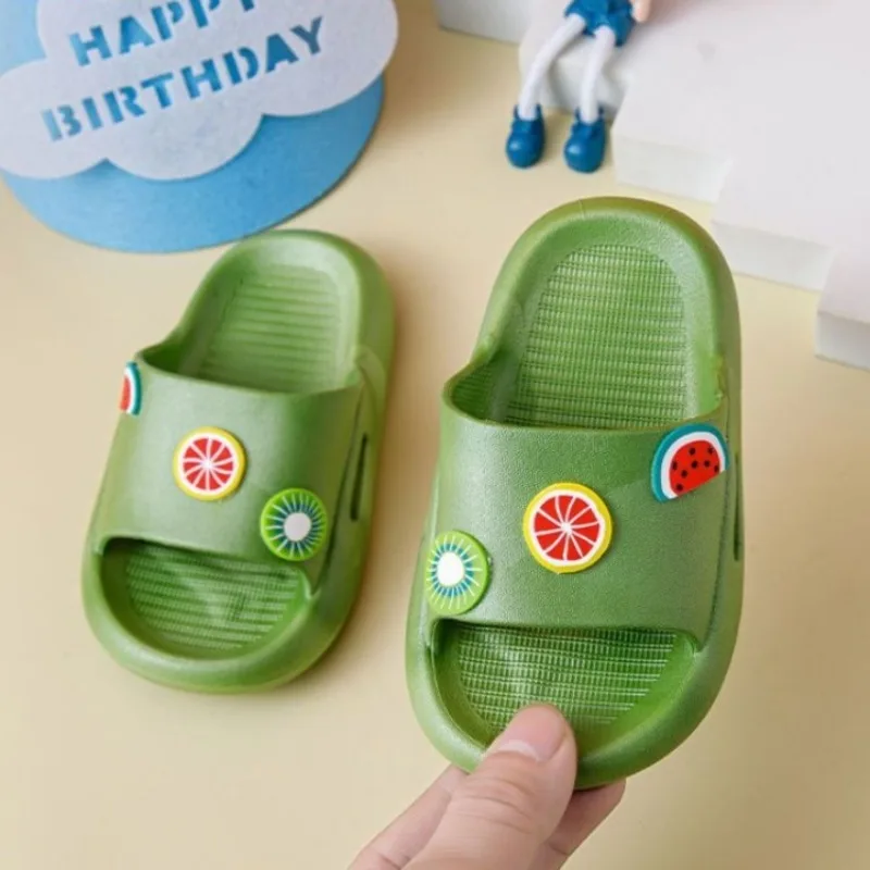 Summer Baby Unisex Kids Slippers Cute Cartoon Design Soft Breathable Non Slip Anti Odor Indoor Footwear for Toddler Small Medium