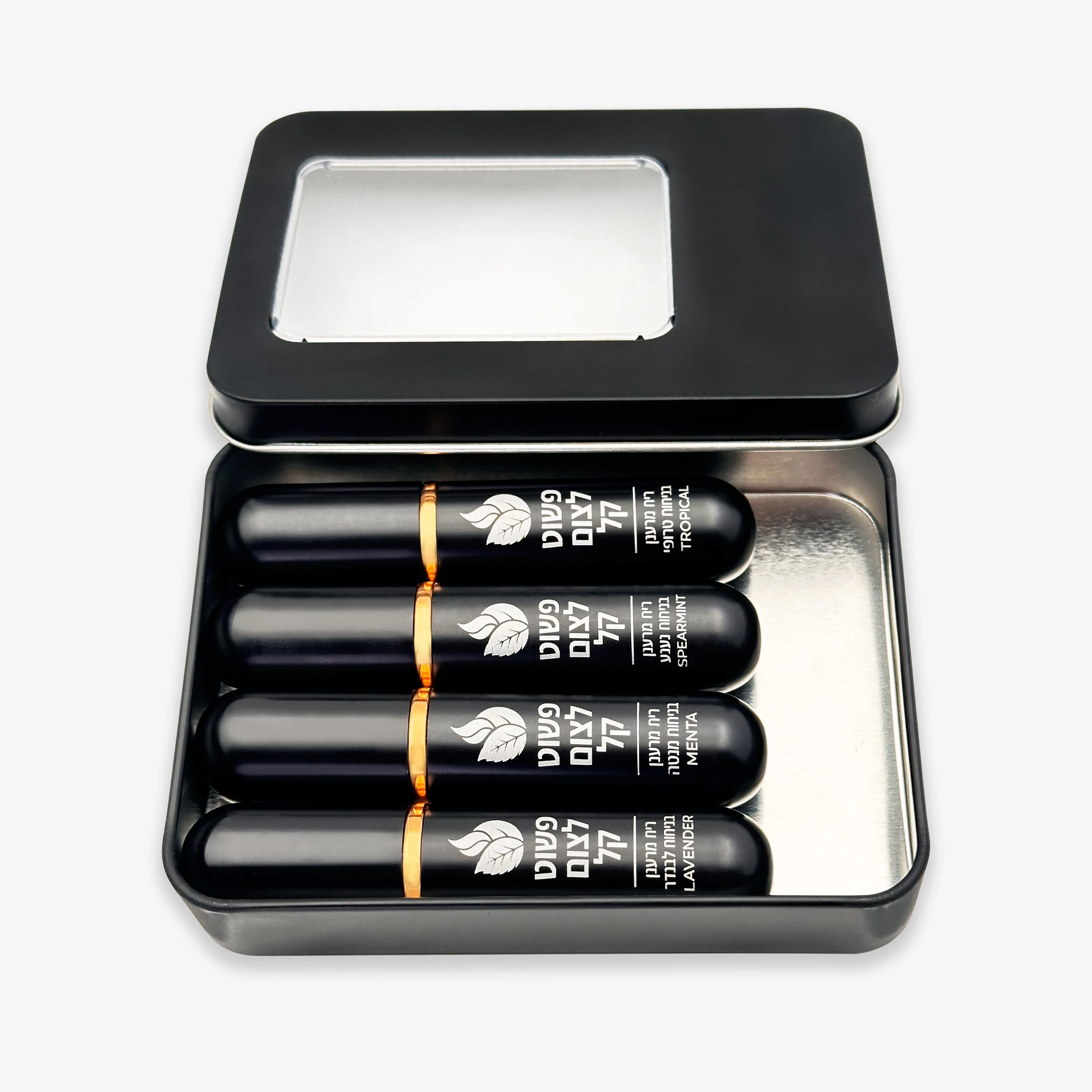 Judaica Revitalizing Scent Pack 4 Unique Intense Aromas for Fasting Awakening Nasal Relief Daily Focus
