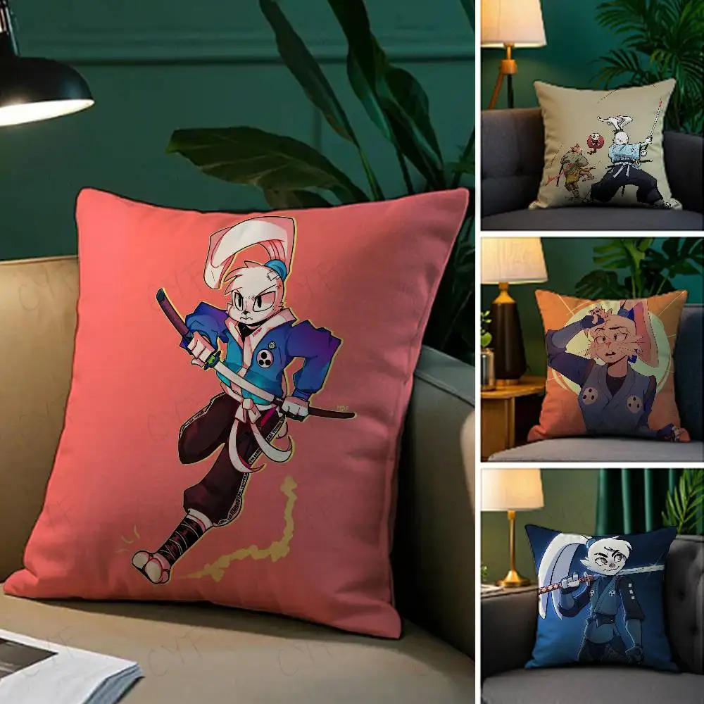 

KWaii Anime U-Usagi Yojimbo Pillow Case Custom Printed Brushed Fleece Pillow, Baby Skin-Touch, Eco-Friendly Dye-Sublimation Cush