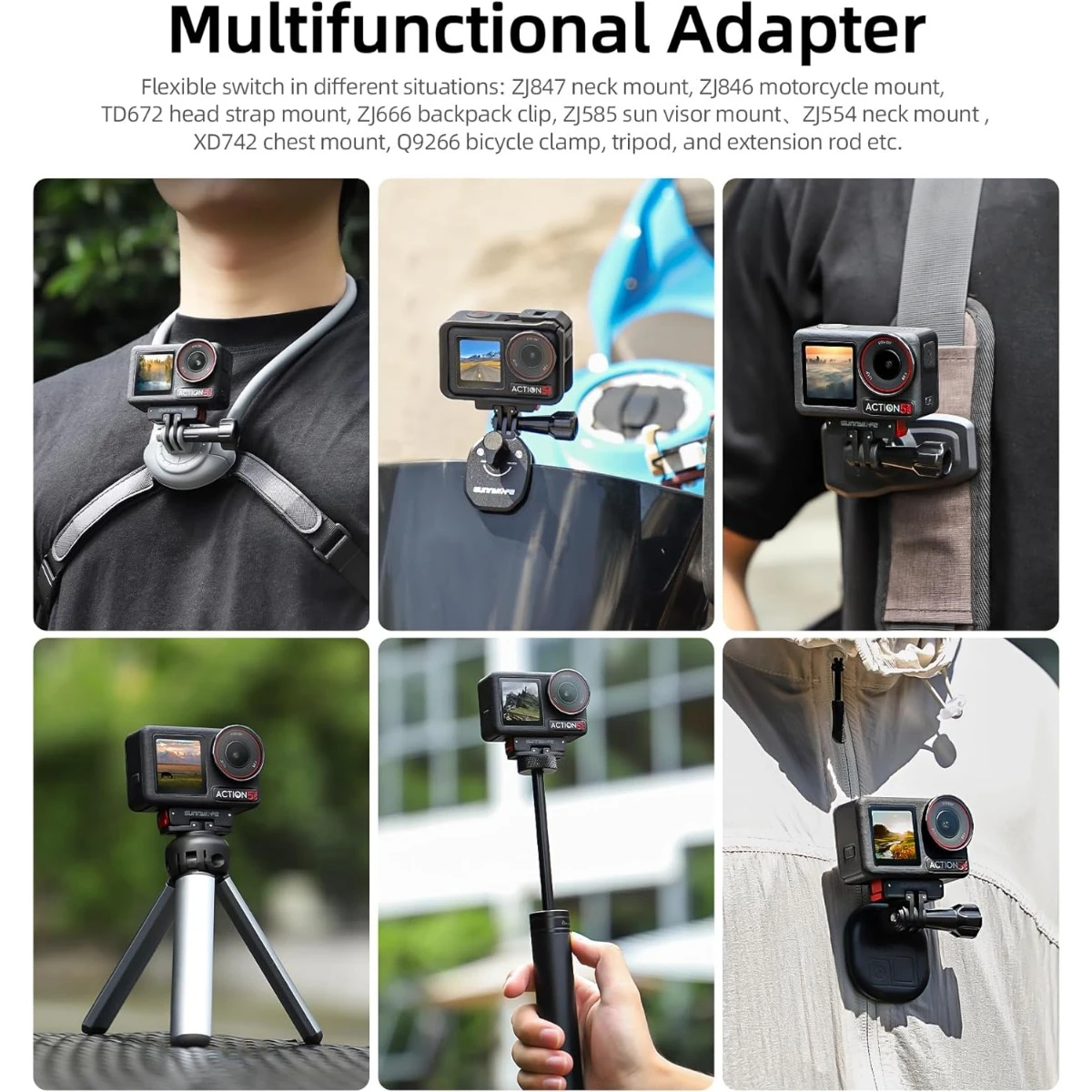 Magnetic Adapter Mount for DJI Osmo Action 5 Pro 4 3 Foldable Quick Release Mount Base Camera Tripod Adapter Mount Accessories image 6