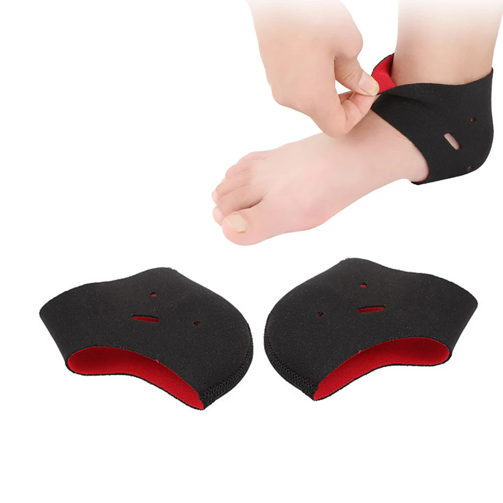 2PCS Heel Protector Sleeve Heel Pads Heel Cups Plantar Fasciitis Support Feet Cushion Half-Yard Socks Foot Care Tool