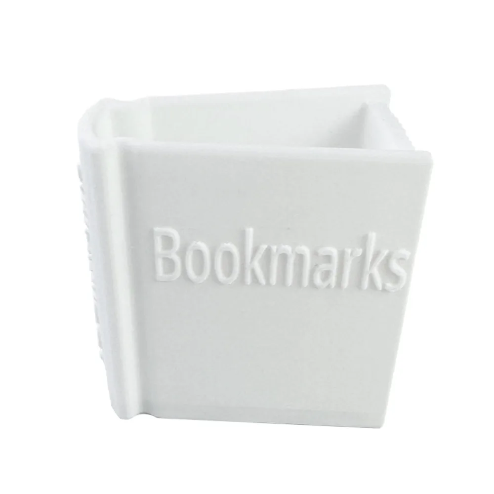 Portable 3D Printed Bookmark Holder Novelty Handmade Desk Organizer Book Shaped Bookshelf Decor Book Club