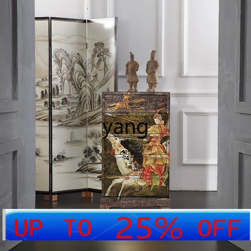 

Современный шкаф-витрина LTT из массива дерева с пятью отделениями для хранения картин и предметов искусства в китайском стиле