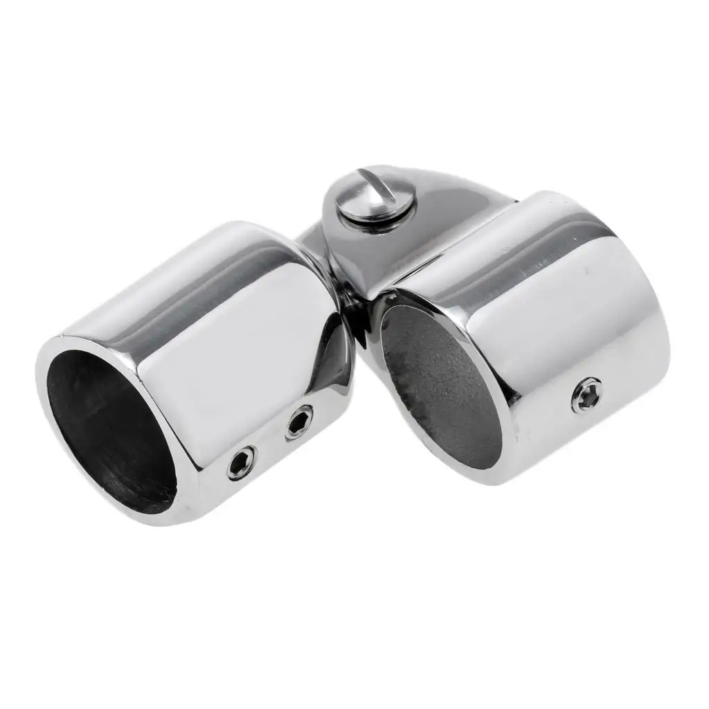 Marine Boat Awning Hand Rail Fitting 1 Inch (25mm) Elbow, 316 Stainless Steel Deck Hardware-Silver