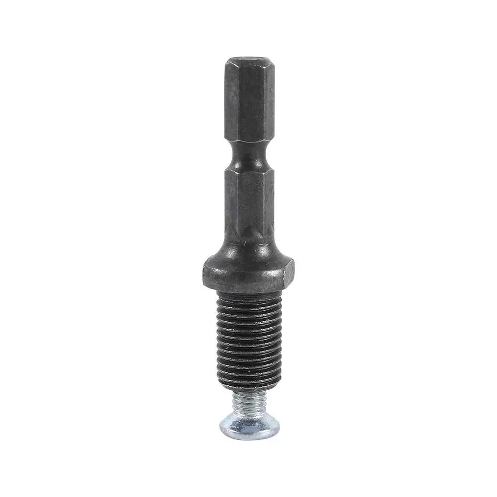 3/8-24UNF Electric Hammer Drill Chuck Hex Shank Adapter with Screw - Durable & Versatile Tool Accessory