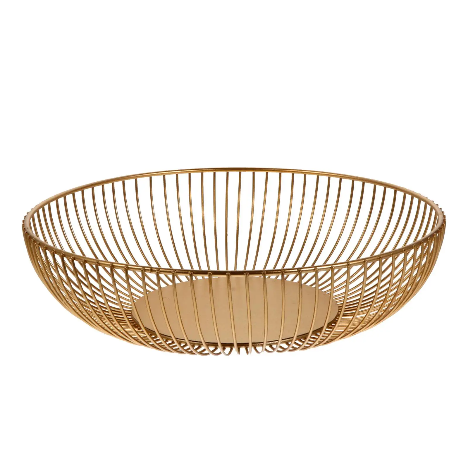 

Snack Storage Basket 11 Inch Wide Round Heavy Duty Metal Wire Bowl Kitchen Decor Containers Home Bar Accessories Fruit Veggie