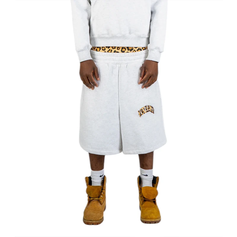 Y2K New Aesthetic Lining Gothic Leopard Embroidered Street Double Waist Men's and Women's Multi functional Casual Hip Hop Pants