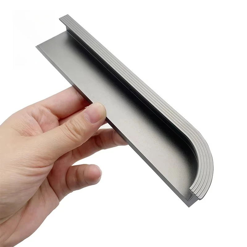 

Многоцветная ручка с накаткой из алюминиевого сплава в европейском стиле для кухонного центра, мебельная встроенная мебельная ручка для шкафов, ящиков