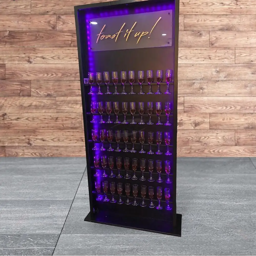 

FSDKX Birthday Party Drinks Reception Decor Balck Acrylic champagne prosecco Wall for Wedding No reviews ye