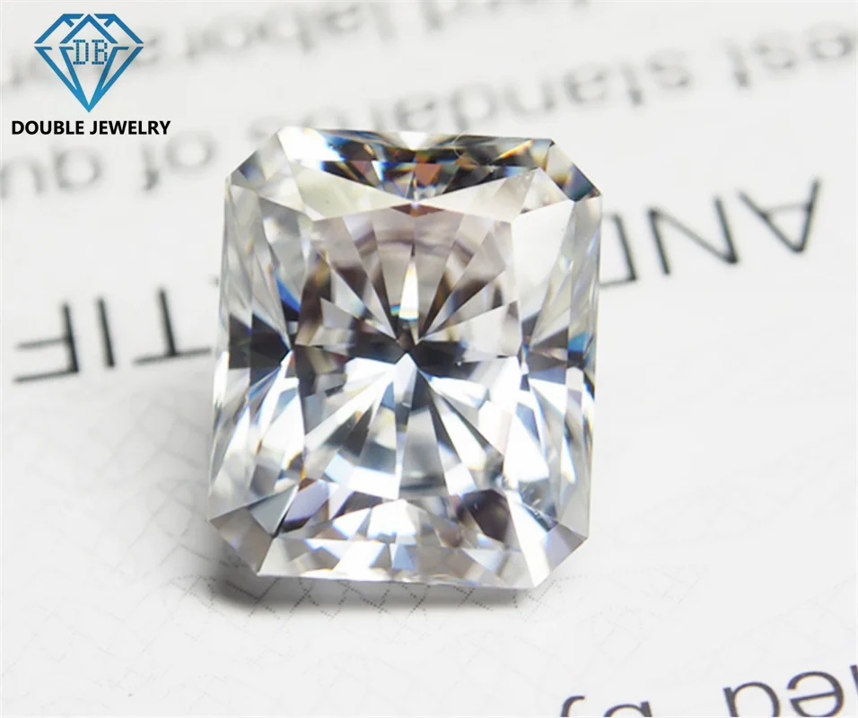 

Double Jewerly High quality Radiant cut 7*9mm D color VVS loose moissanite stones for making jewelry stone factory wholesale