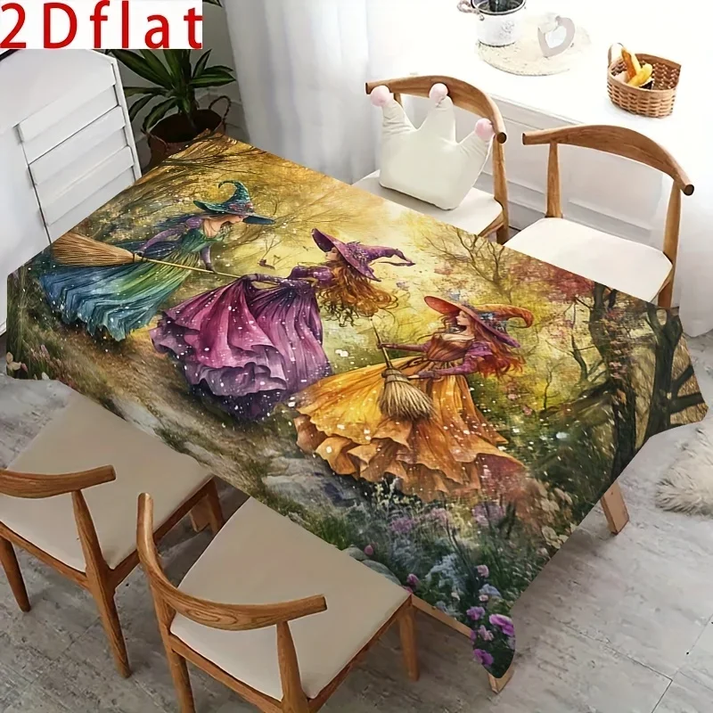 One magic forest tablecloth - The magical journey of three witcheszyc
