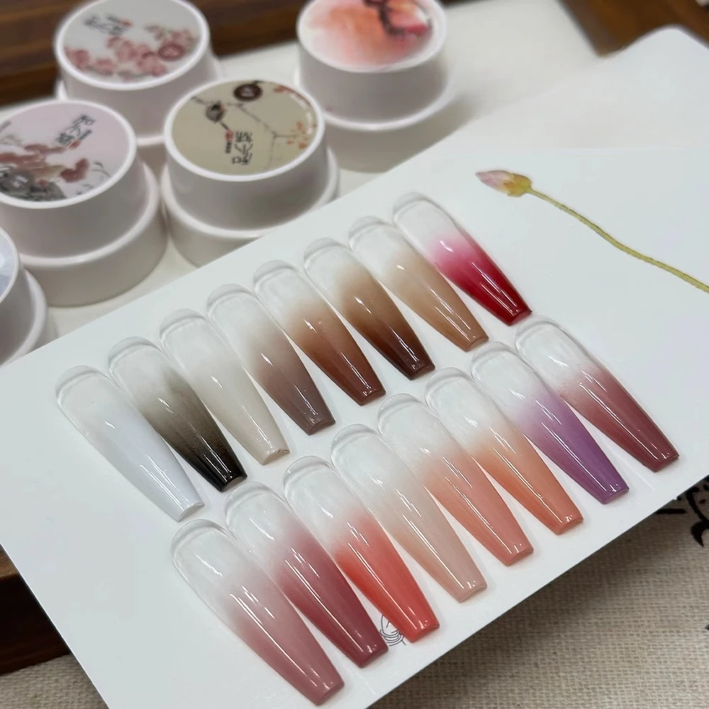 New Maillard Candy Color Gradient No-Flowing Nail Gel Creamy Painting Ombre Bloom Gel Color Gradient UV LED Japan Pat Nail Gel