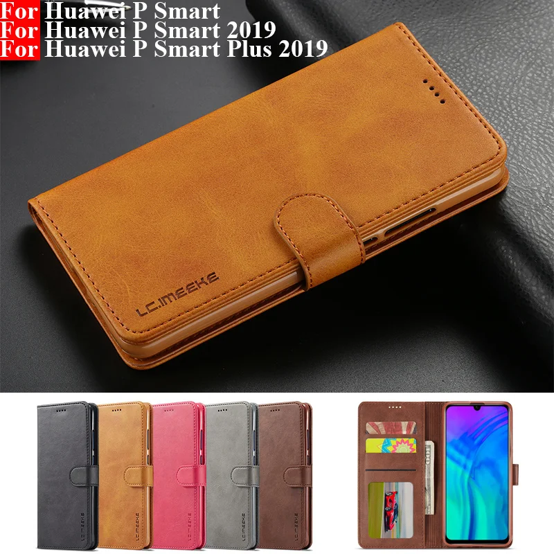 Huawei P Smart 2019 Case Leather Vintage Phone Case For Huawei P Smart Plus 2019 Cases Flip Wallet Cases On Huawei P Smart Cover