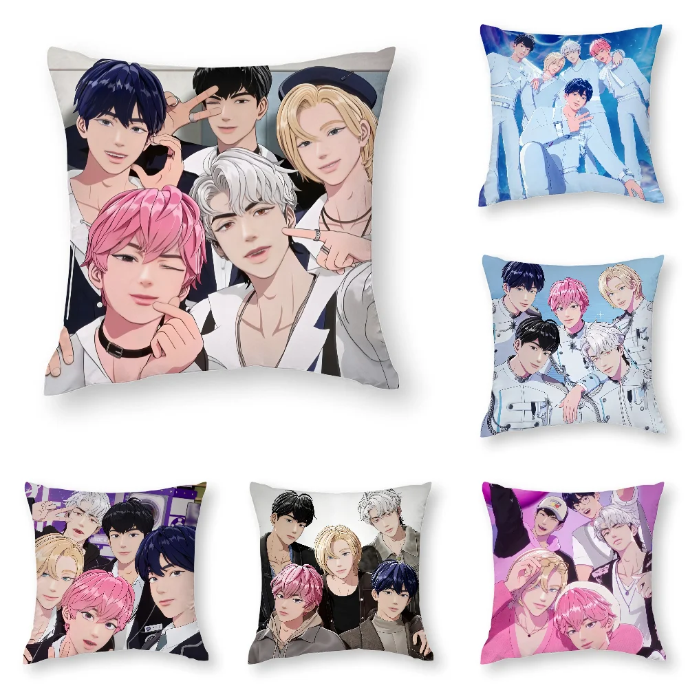 Kpop P-PLAVE Pillow Case 3D Print Polyester Fiber 40*40 cm Home Sofa Throw Pillow Cover Decoration Festival Gift