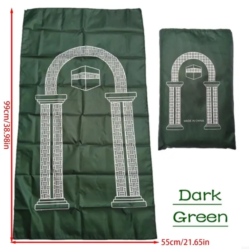 E06B Muslim Doa Permanjaan Waterproof Water -Islamic Mat Meditasi Turki Karpet Ramadhan Hadiah