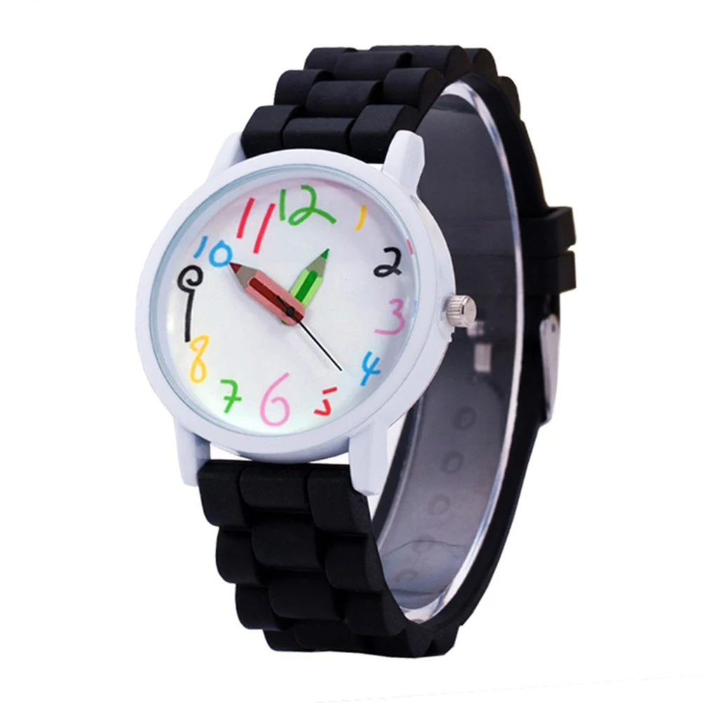 

Digital Pencil Watch Kids Silicone Cartoon Durable Children Wrist Watches Long Time Use Baby Shower Birthday Party Gifts