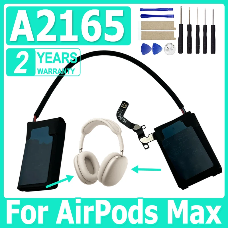 xdou-high-quality-a2165-brand-new-battery-real-for-airpods-max-earphone-bateria-free-tools