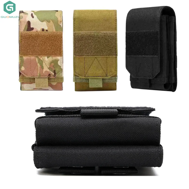

Double Molle Laser Cell Phone Pouch Tactical Belt EDC Pouch Holder Waist Accessories Bag Outdoor Camping Mobile Phone Pack Bag