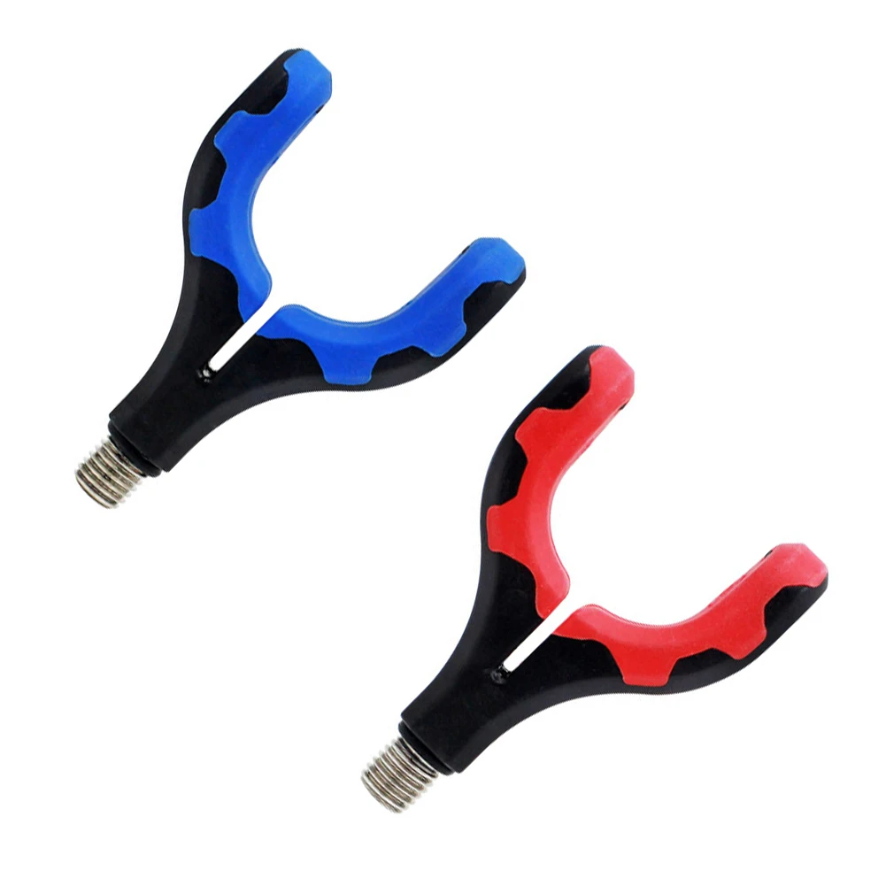 Carp Fishing Fishing Rod Holder Rod Rest Coarse Carp Fishing Tackle Gripper Rest Outer TPR Material 3/8 Thread Rod Holder Head