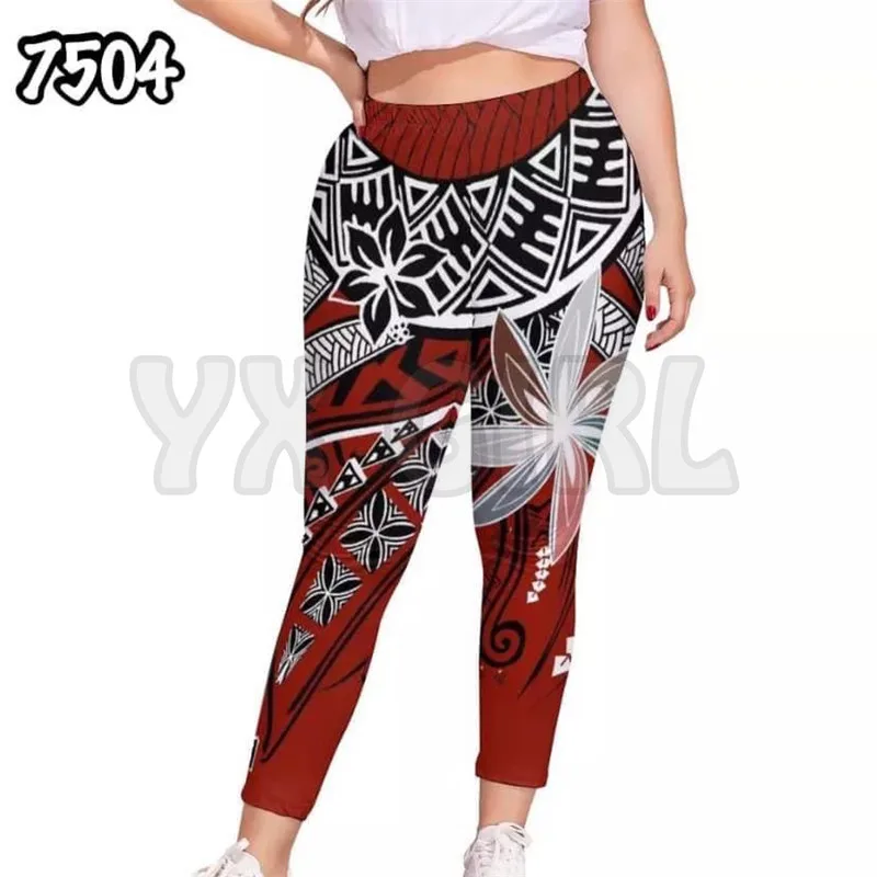 You Will Samoa Tribal Tattoo  3D Printed Leggings Sexy Elastic Female Skinny Leggings Gothic Yoga Leggings