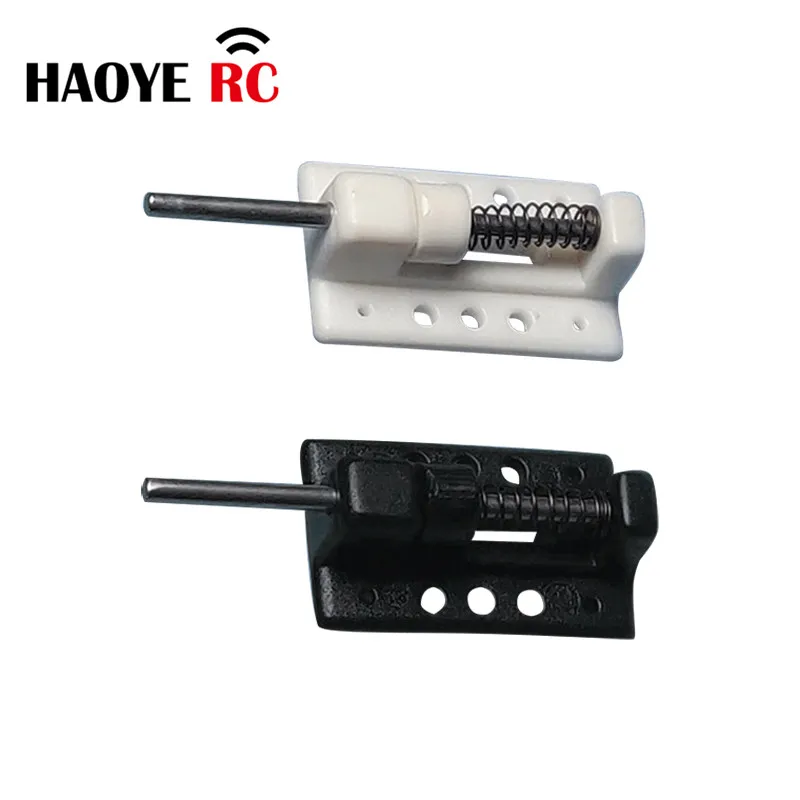 Haoye 5Pcs Canopy Hatch Lock Latch For RC Airplanes Parts Electric Planes Foam Model Accessories Color White Black