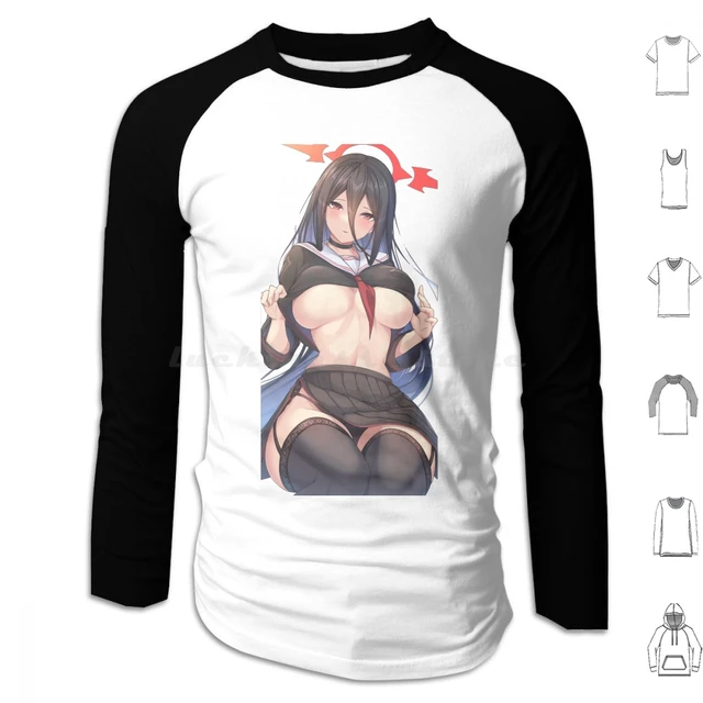 Ecchi Colegiala Xxx Hoodies Long Sleeve Anime Hentai Japón Manga  