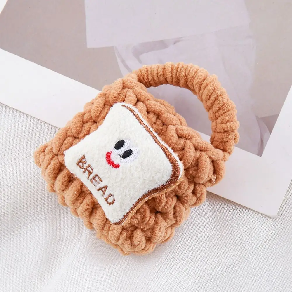 Плюшевая вязаная мини-сумка для наушников