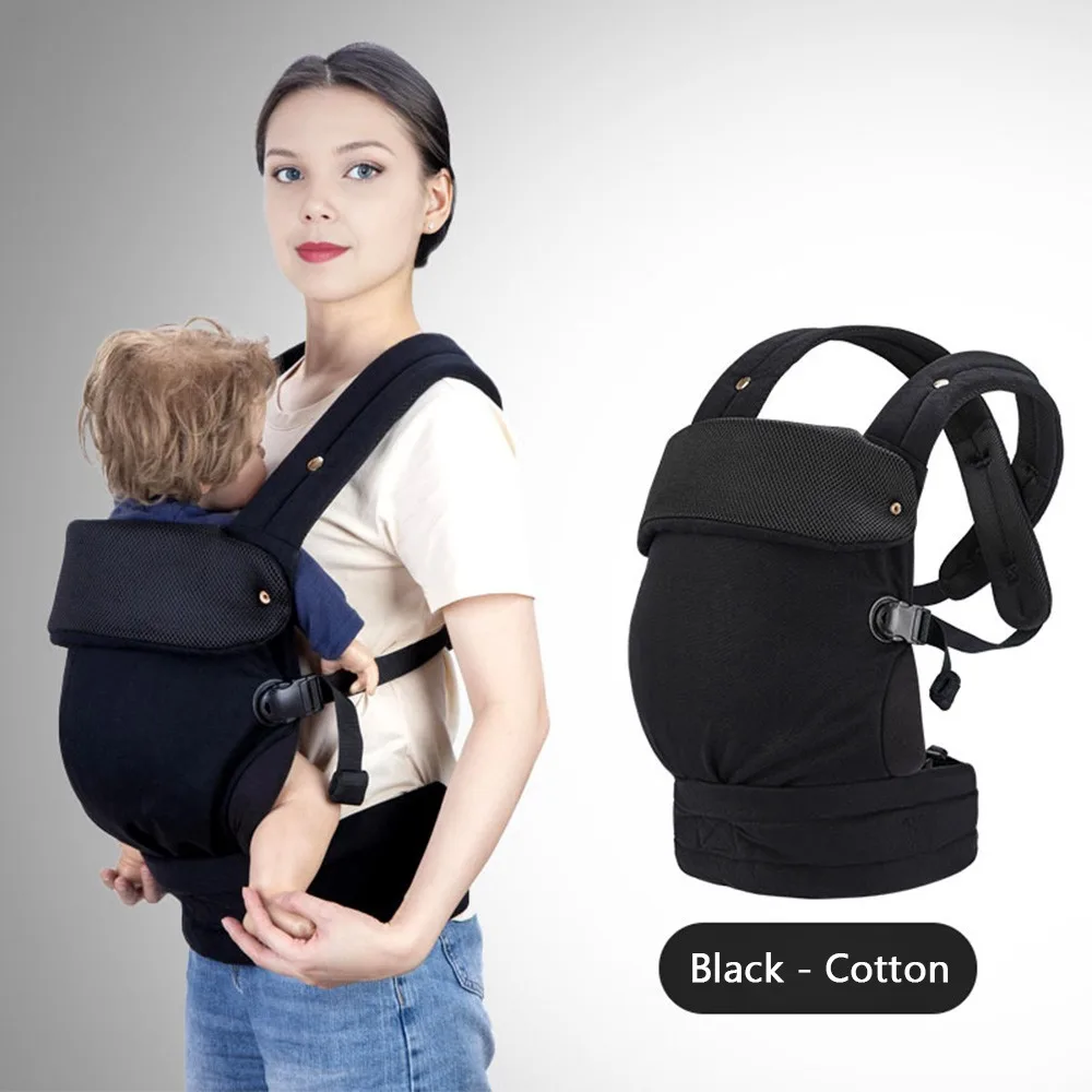 

Ergonomic Baby Carrier Adjustable Lightweight Babywearing Lumbar Support Hands-Free Infant Toddler Carrier Travel Friendly