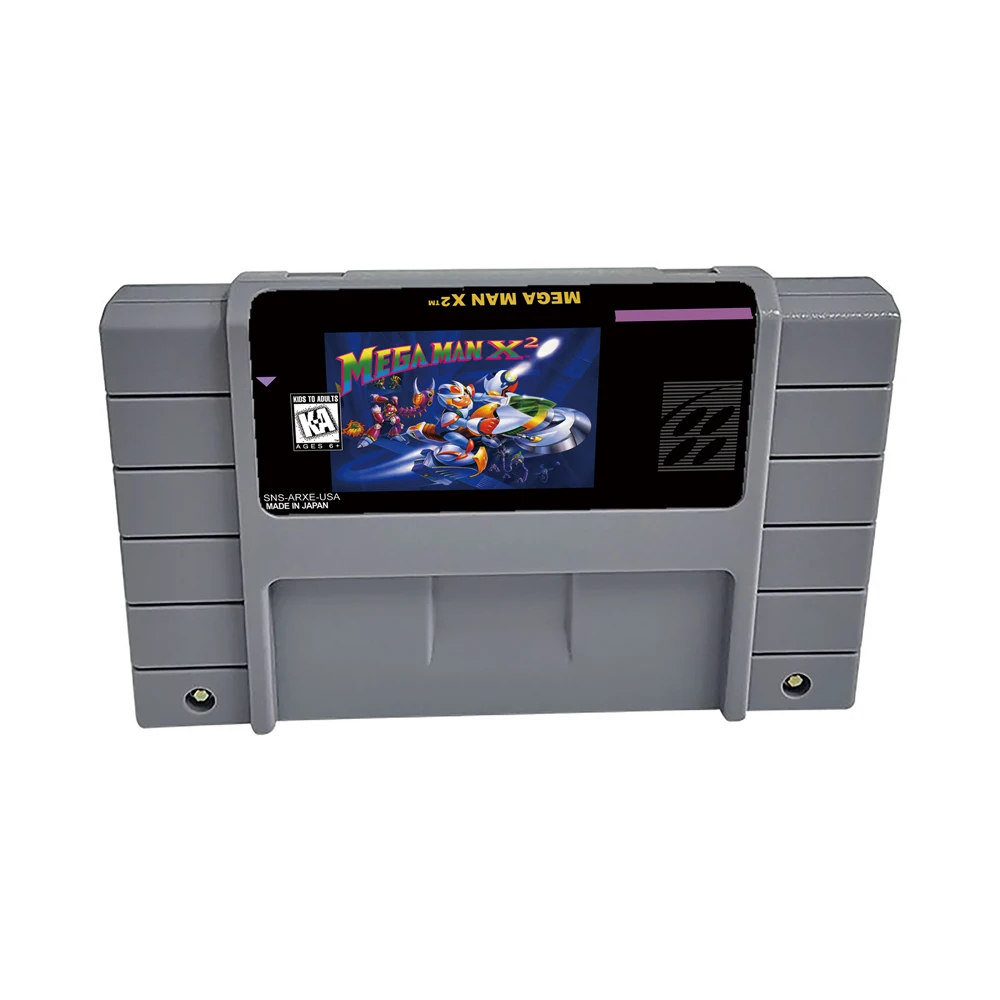 Mega Man X2 - For SNES Game Cartridge - US Version - Complete Version - For Super NES Entertainment System