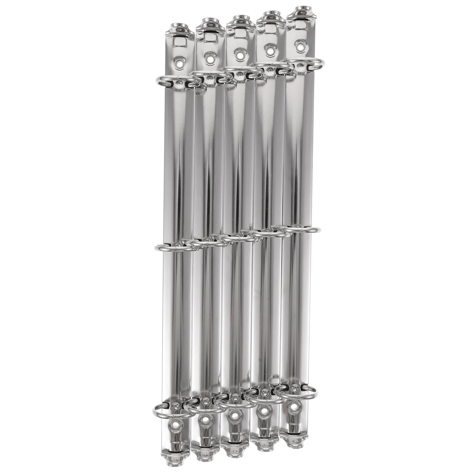 5Pcs Heavy-Duty Metal Binder Rings Mechanism 3-Ring for A4 A5 Planners Loose Leaf Binders Notebook Spine Inserts Scrapbook