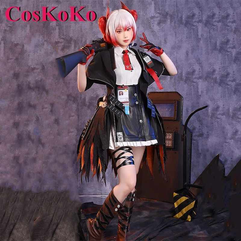 CosKoKo Fiammetta Cosplay Anime Game Arknights Costume Fashion Sweet Combat Uniform Women Halloween Party Role Play Clothing S-L