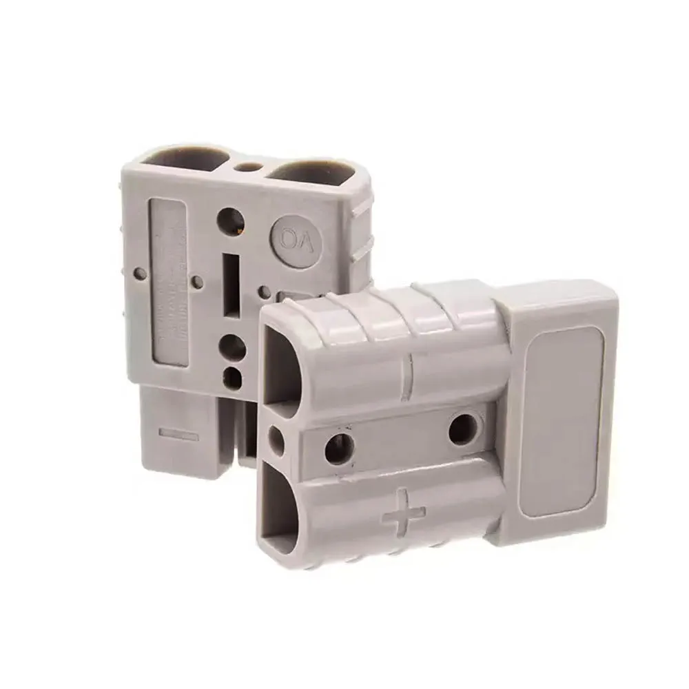 10Pcs Power Connectors 50 AMP Plug Cable Terminal 600V Grey Battery Power Connector Pins Lugs Copper