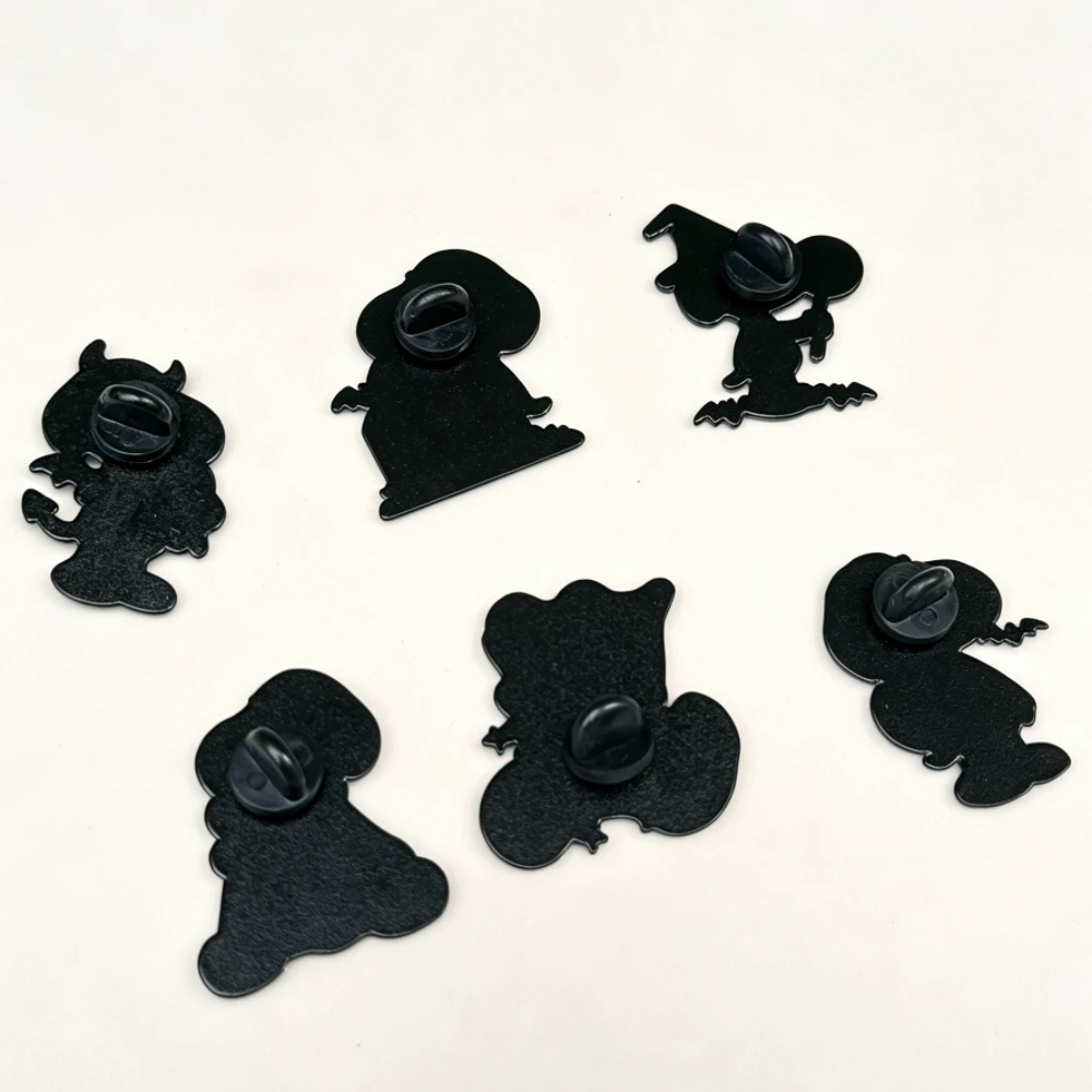 6 Stück Anime-Anstecknadeln, Cartoon-Emaille-Anstecknadeln, niedliche Abzeichen für bunte Rucksäcke, Rucksack-Anstecknadeln, modischer Schmuck, Halloween, Weihnachten – Detail 6