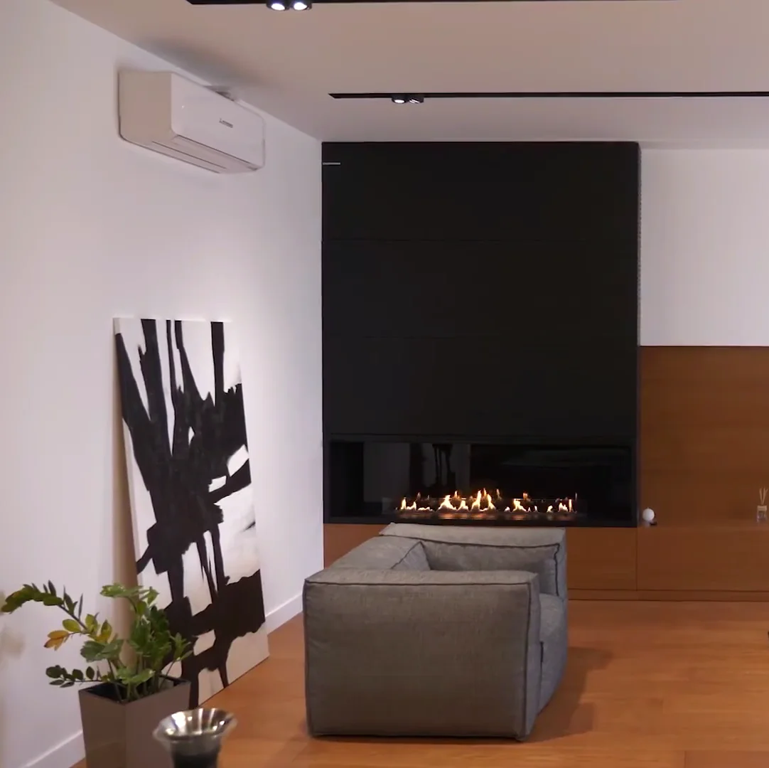 Inno-Fire 18 بوصة Bio Ethanol Fireplace مدفأة كهربائية ذكية