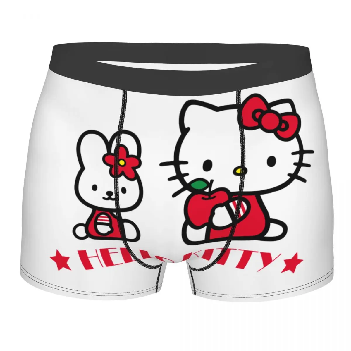 

Пользовательские Sanrio мультфильм Hello Kitty Cat Rabbit нижнее белье мужские дышащие трусы-боксеры