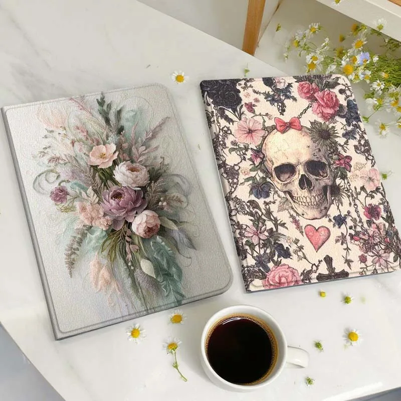 

Pink Peony Bouquet Art Gift Tablet Case For Huawei Honor MatePad MediaPad Air 5 6 7 11 V6 V7 V8 V9 X9 X8 T10 T10s C5e T5