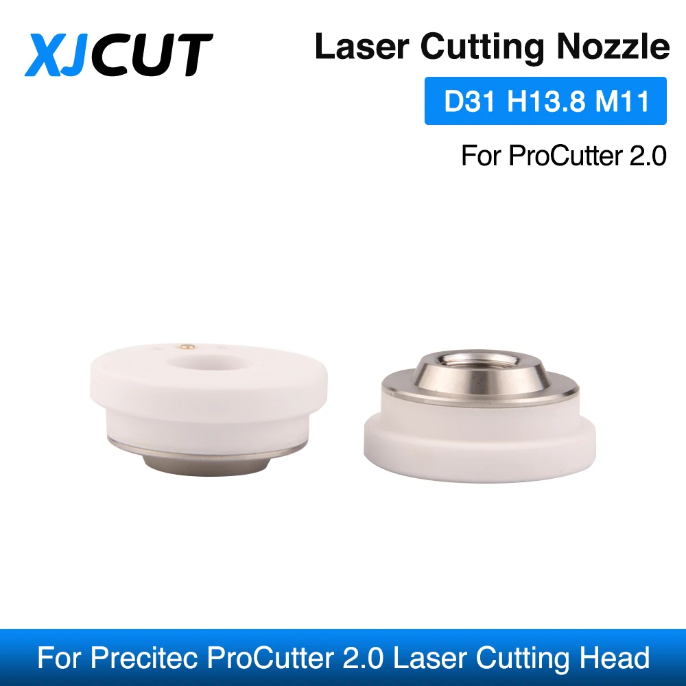 XJCUT Precitec Laser Ceramic Nozzle Holder Dia.31mm Thread M11 KT XB P0595-94097 for Precitec ProCutter 2.0 Laser Cutting Head