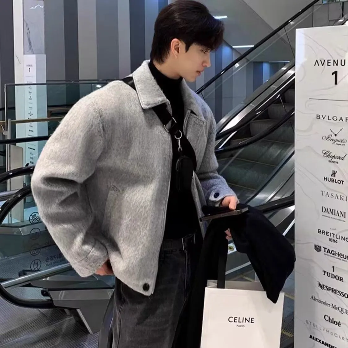 

Мужская куртка свободного кроя для весны и осени, уличная одежда в стиле Хонконг, тренд High Street, корейская версия в стиле Харадзюку, повседневное пальто