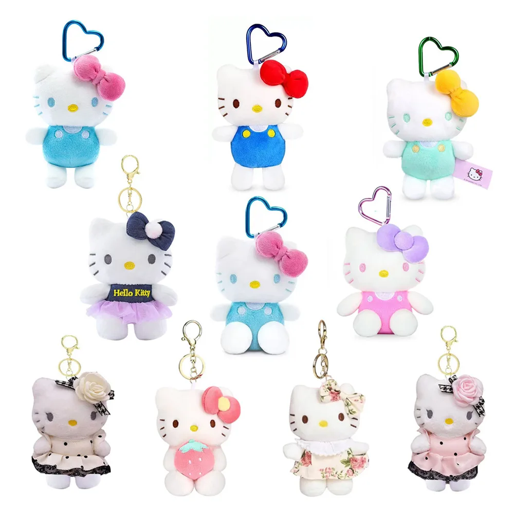 Genuine Sanrio Hello Kitty Cute Stuffed Keychain Car School 