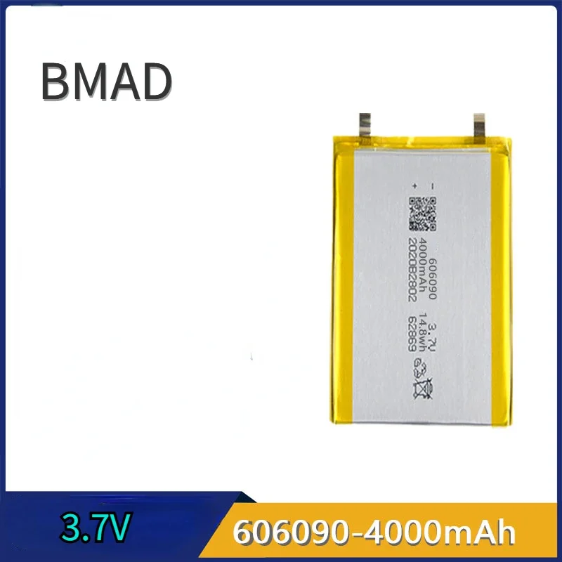 Polymer Lithium Battery 606090-4000mAh 3.7v Suitable for 3C Digital Electronic Products Mobile Power Supplysolar Street Light