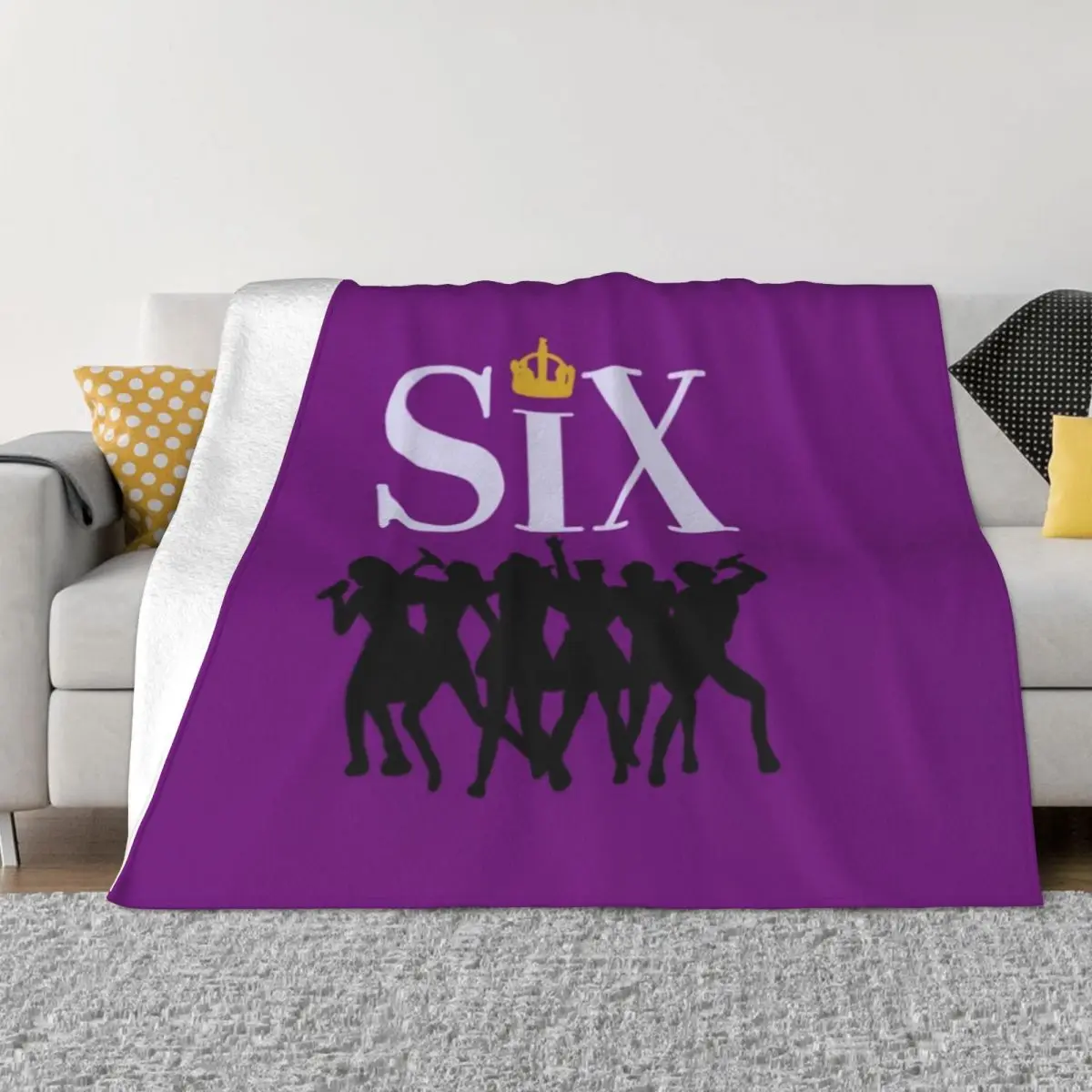 

six the musical playbill Throw Blanket Summer Blanket Christmas