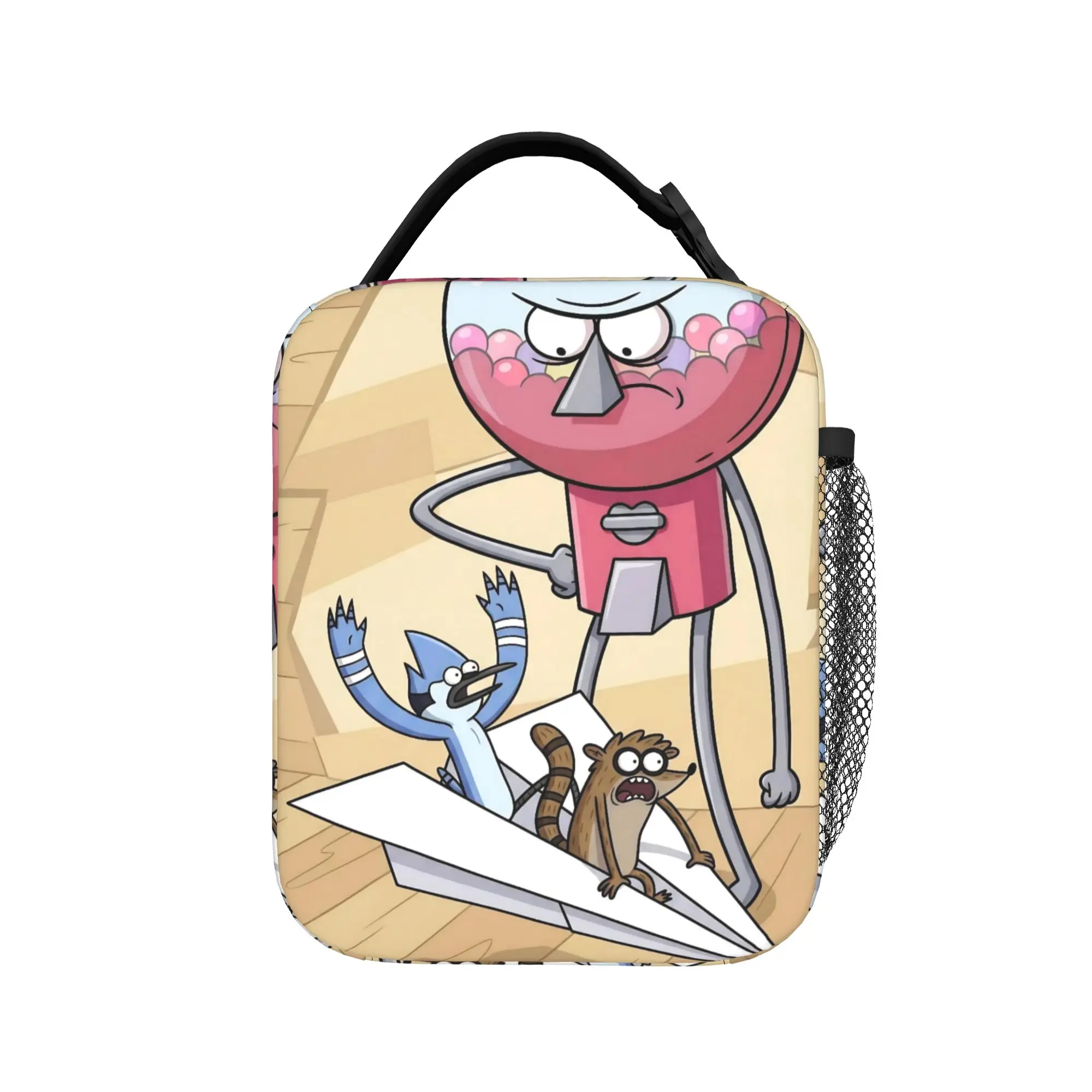 Regulars Show Cartoon Insulated Lunch Bag Leakproof  Meal Container Thermal Bag Tote Lunch Box Work  Travel Food Bag