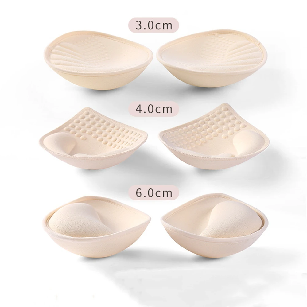 

4/3/6cm Thick Push Up Bra Pads Inserts Women Underwear Breast Lift Breathable Sponge Padded Bra Pad Lining Swimsuit Bra Insert