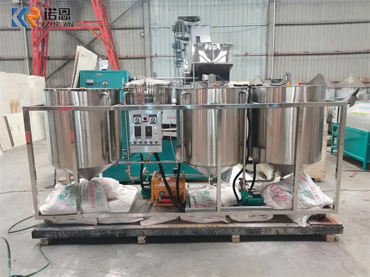 Cooking Oil Expeller Machine Mill Coconut Oil Press Machine Commercial Use Sunflower Soybean Oil Refining Machine Scale Edible