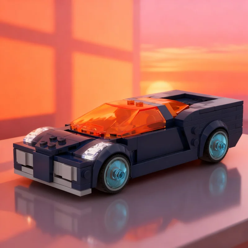

Набор строительных блоков MOC Reverb Hot Wheels City Champions, 264 детали, креативный подарок, DIY-декор для взрослых и детей, для дома и офиса