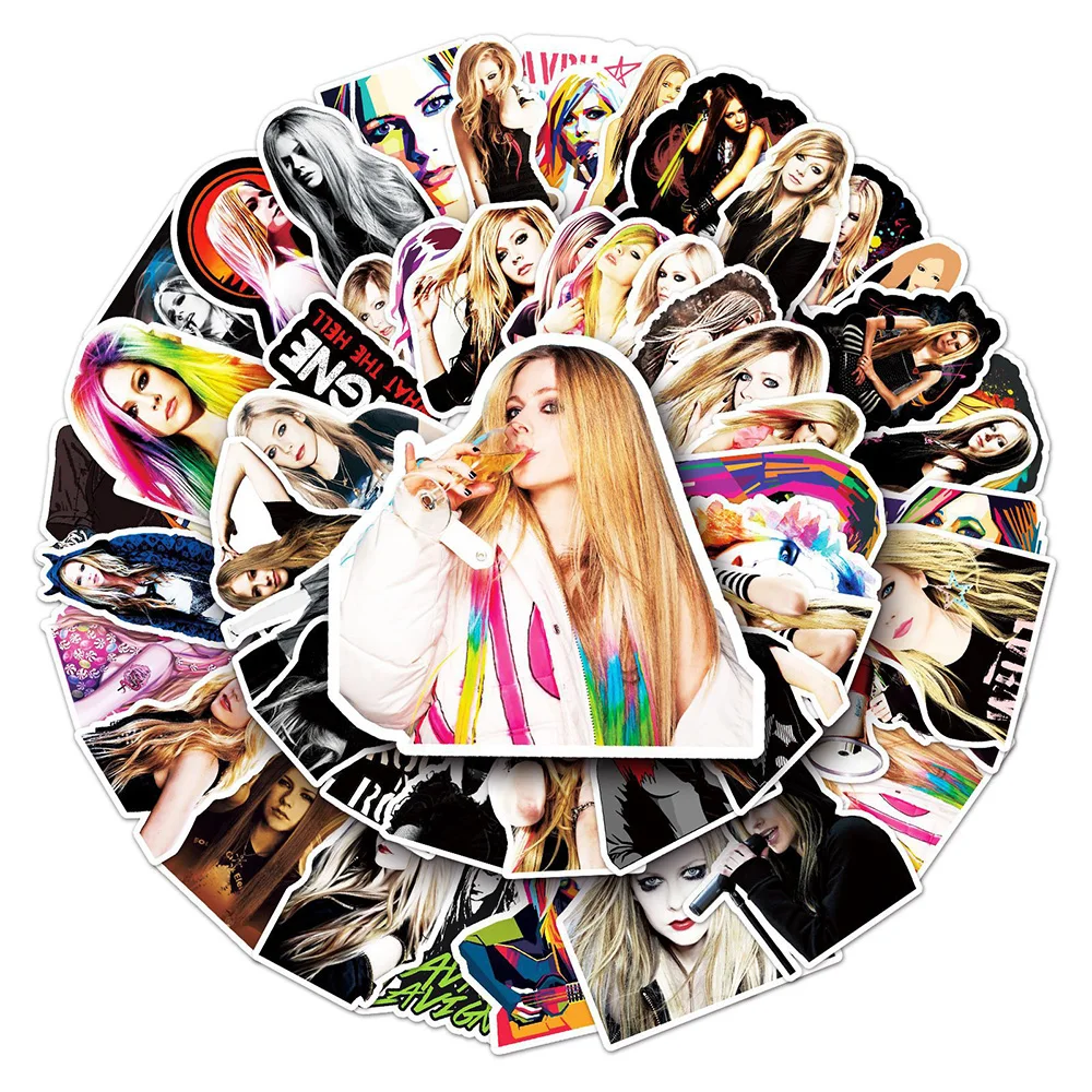 10/30/50pcs Singer Avril Ramona Lavigne Stickers Rock Music Album Sticker DIY Phone Case Suitcase Laptop Cool Decals Decoration