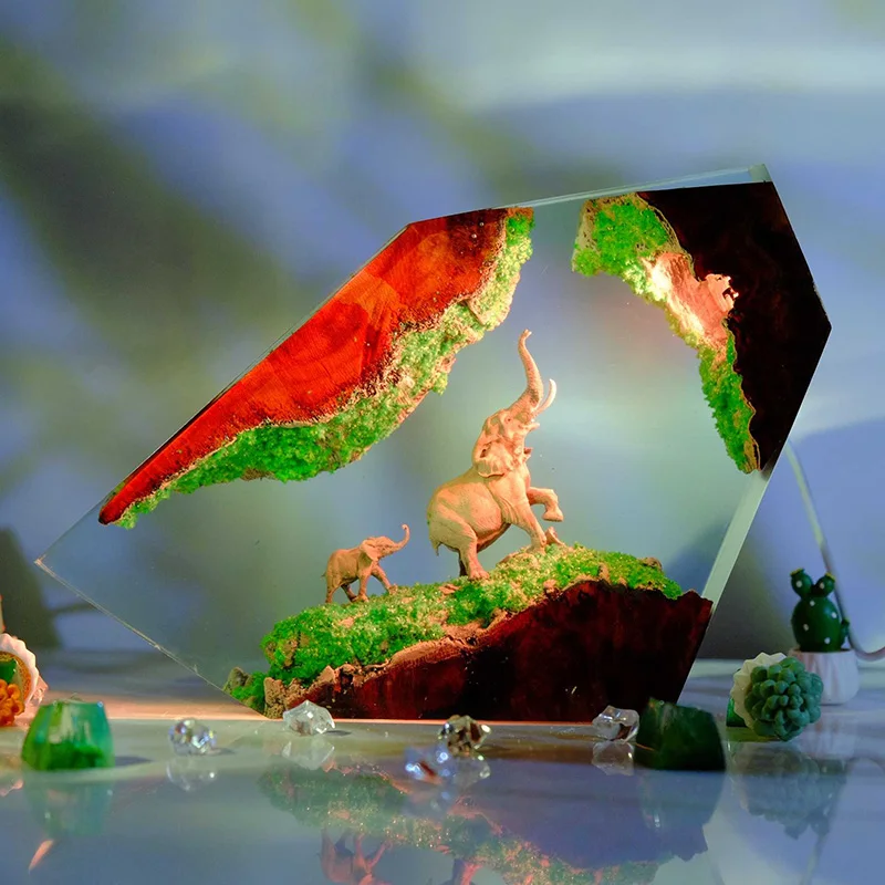 

Лесные животные, оргазм, настольный светильник из смолы, креативное искусство, декоративная лампа, слоны, леопарды, тема, ночник, зарядка через USB